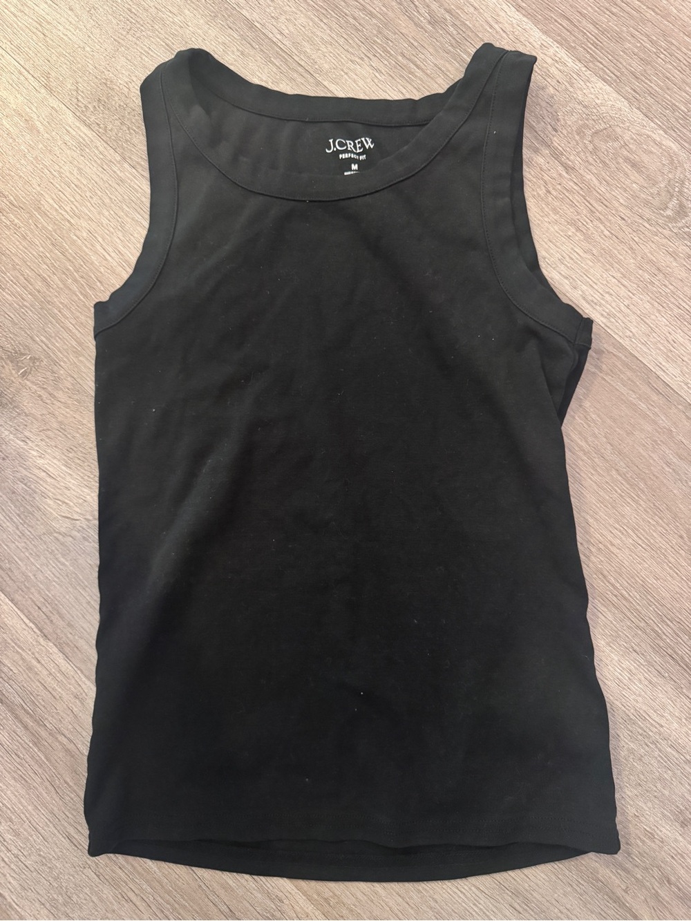 J. Crew Black Cotton Tank NWOT